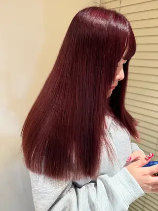 セミロング カラー 🪐レイヤー/ボブ/ 艶髪/加野彩果🪐のヘアスタイル