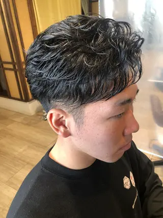 ショート パーマ メンズ メンズパーマ/ スパイキー/神田正紀のヘアスタイル