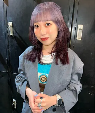 セミロング 心斎橋カットモデル/ カノンのヘアスタイル