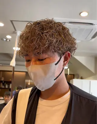 カラー パーマ メンズ 年間2000名担当◎ パーマ職人/仲原佑樹のヘアスタイル