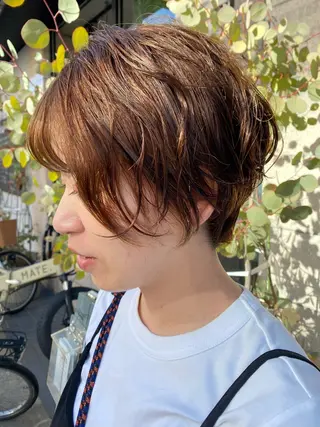 ショート パーマ 艶髪🌟髪質改善✨ Zinaヤマダ チサのヘアスタイル