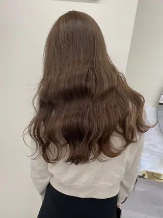 ロング カラー ヘアアレンジ maoブリーチ無し 似合わせカラーのヘアスタイル