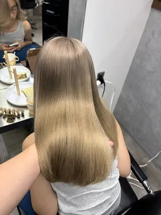 ロング ヘアセット ☆透明感カラー☆まいのヘアスタイル
