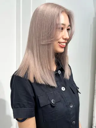 ミディアム カラー HARU//原宿🤍 リピート率NO.1のヘアスタイル