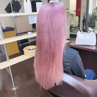 ロング カラー 編み込みエクステ/ ハイトーン りょすけのヘアスタイル