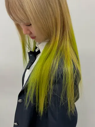 ロング カラー yuan tanakaのヘアスタイル