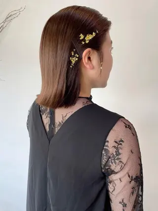 ショート ヘアアレンジ silo所属・silo MOKA 顔周りカット🦦のヘアスタイル