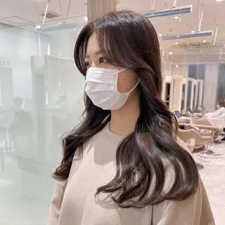 ロング カラー 韓国ヘア/耳ツボジュ エリー♡ayumuのヘアスタイル