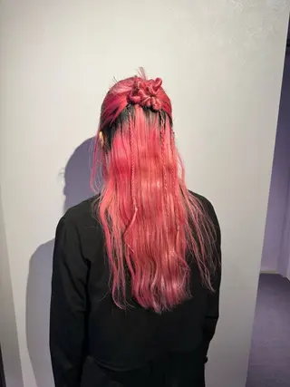 ロング カラー ヘアアレンジ レイヤー/透明感ツヤ カラー/Rinのヘアスタイル