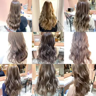 セミロング カラー パーマ ヘアアレンジ RIYA❤︎ Aujuaソムリエのヘアスタイル