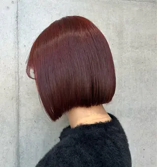 ショート カラー ヘアアレンジ 🍎艶モテカラー🍎 カリンのヘアスタイル