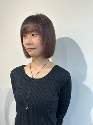 ミディアム カットモデル募集/ 万代/関谷　朋実のヘアスタイル