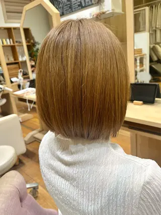 ミディアム 暖色カラー/似合わせ カット/名古屋/辻のヘアスタイル