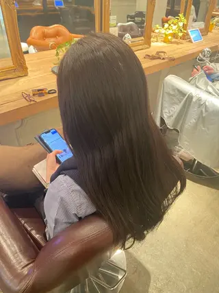 ロング パーマ 癖毛&ダメージ改善 カット/soyaのヘアスタイル