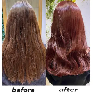 ロング カラー 韓・中華美女ヘア 🇰🇷×🇨🇳のヘアスタイル