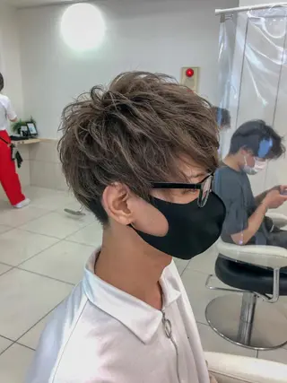 カラー メンズ ✨️ツヤ髪✨️ 💫髪質改善💫間宮のヘアスタイル