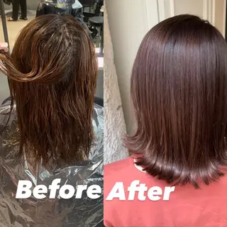 ミディアム カラー LIBERTE所属・再現度&髪質改善 LISAのヘアスタイル
