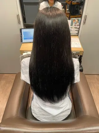 ロング カラー 艶カラー💙/狩野 遥のヘアスタイル