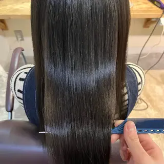 ロング カラー フェザーパーマ🌙 毛流れ yuzukiのヘアスタイル