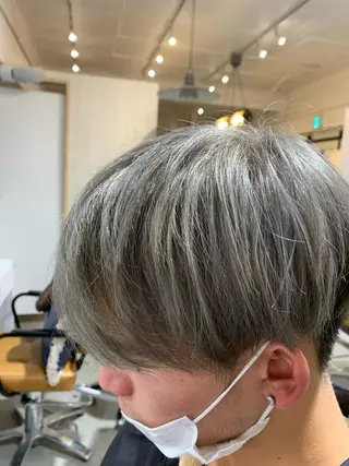 ショート カラー パーマ ヘアアレンジ メンズ Sia中野新橋 『JUNYA』のヘアスタイル