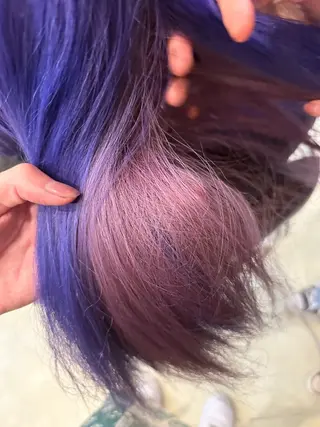 ロング カラー hair&makeRIHGA所属・鈴木希優 /ハイトーンカラーのヘアスタイル