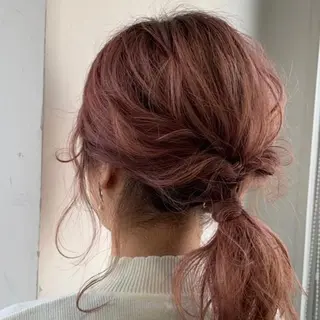 カラー ヘアアレンジ 🎀taro ブリーチなしカラーのヘアスタイル