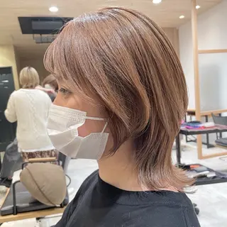 ミディアム カットカラーモデル さん❁₊大募集中🌞のヘアスタイル