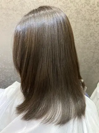 セミロング ルピナス中田店長 山口大地のヘアスタイル