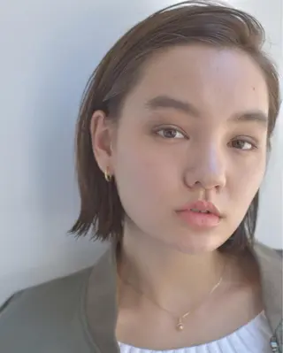 ショート ミディアム カラー 磯部 巧 bob/ショートのヘアスタイル