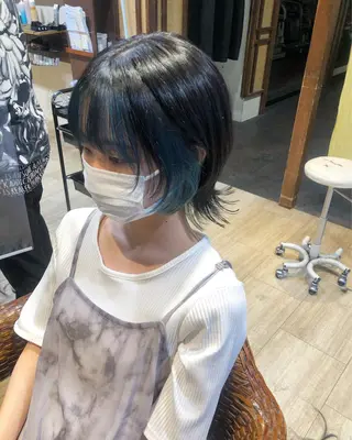 ミディアム カラー メンズパーマ/ スパイキー/神田正紀のヘアスタイル