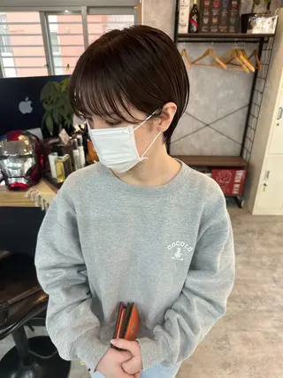 ショート C’LD hair produce /シールドヘア所属・モテ髪/ボブ/ショー ト/アダチフウトのヘアスタイル