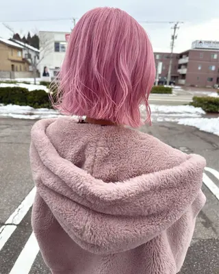 ミディアム カラー 💘韓国カラー💘 クルミのヘアスタイル