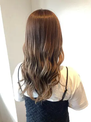 セミロング カラー ‪🌱‬板倉 沙希‪🌱‬のヘアスタイル