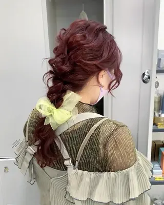 ヘアアレンジ 卒業式ヘアセット🎀 ヘアアレンジのヘアスタイル