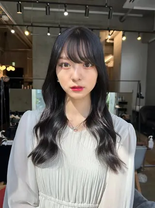 ロング カラー SALOWIN原宿AROA店所属・顔まわり神カット✂︎ 齋藤雄大【表参道】のヘアスタイル
