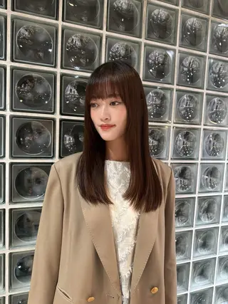 セミロング 名駅/髪質改善 /ストレートEndoのヘアスタイル