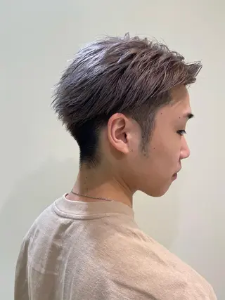 カラー メンズ ダブルカラー ブリーチ/kaitoのヘアスタイル