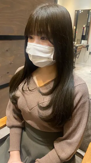 ロング カラー 韓国レイヤー/髪質 改善/縮毛🤍吉田のヘアスタイル