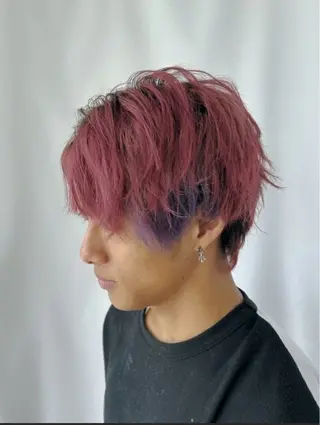 ショート カラー メンズ Kahuli hair Ulu 千葉店【カーフリヘア ウル】所属・TAISEI .のヘアスタイル