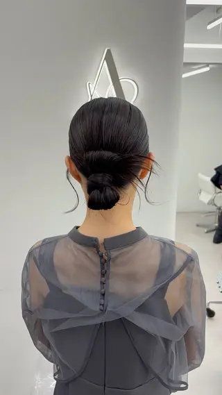 ロング ヘアアレンジ 韓国ヘア/レイヤー/ 顔まわり足立遥奈のヘアスタイル