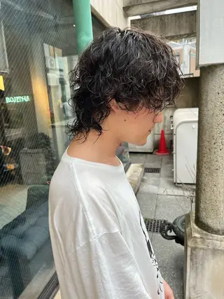 パーマ メンズ ハイトーン/美髪矯正 🍃大江拓実のヘアスタイル