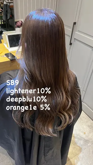 ロング カラー ラフィスヘアードープ所属・👑髪質改善wカラー /ハイトーン/アユカのヘアスタイル