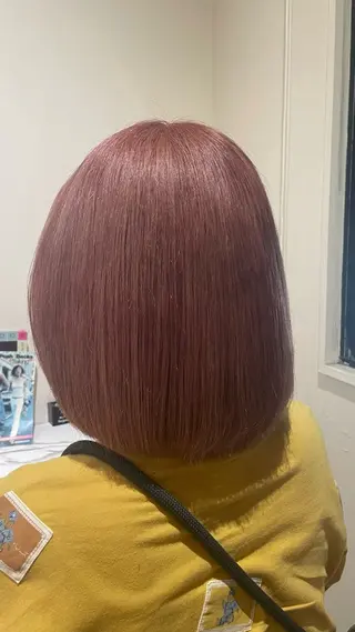ミディアム カラー ayaka🌹 艶カラー&小顔カットのヘアスタイル