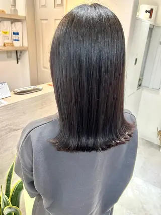 セミロング 西 めぐみのヘアスタイル