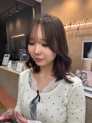 カラー sand emaのヘアスタイル