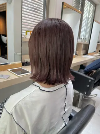 ミディアム カラー 【ニュアンスカラー・ 髪質改善】スズキカナのヘアスタイル