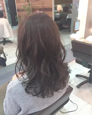 セミロング ロング カラー 青木 茂樹⭐️ 透明感カラーのヘアスタイル
