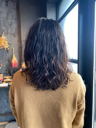 ミディアム パーマ attrait所属・アトレ＊個室サロン himekaのヘアスタイル