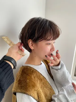 ショート パーマ GO TODAY SHAIRE SALON京都店所属・本日空きあります/ 四条/ユウキのヘアスタイル
