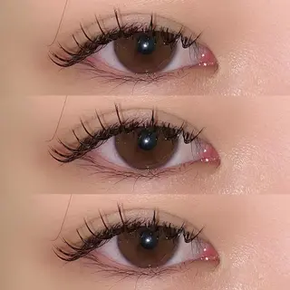 マツエク・マツパ 肌に馴染むハイトーン /ミルクティーカラーのヘアスタイル